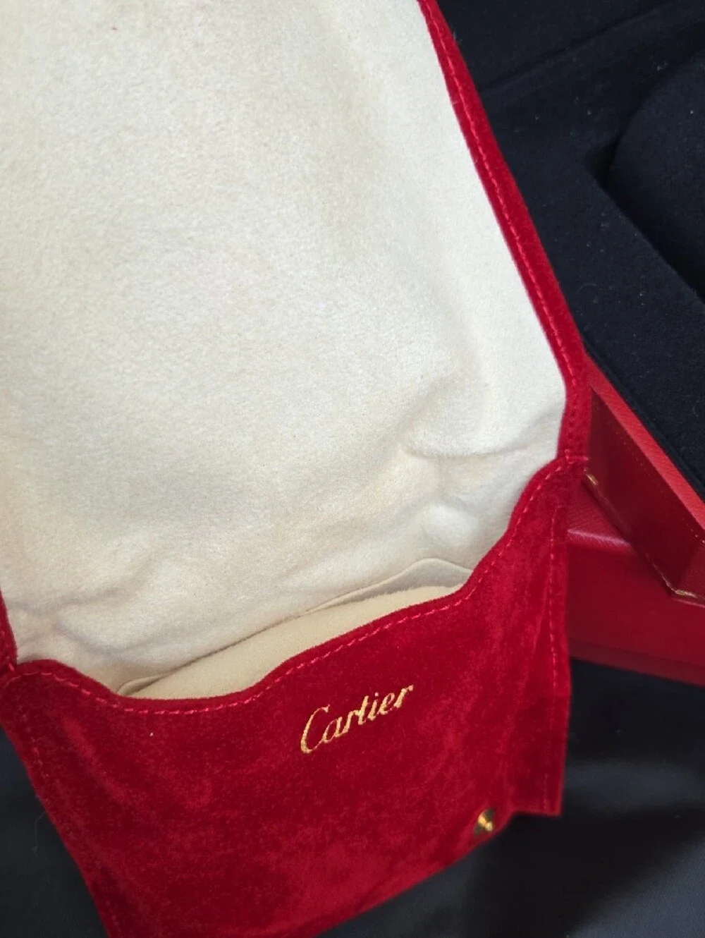 Cartier Red and Black Watch Presentation Box